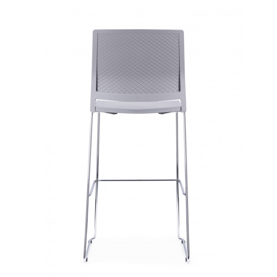 Verse Shell Skid Base Bar Stool